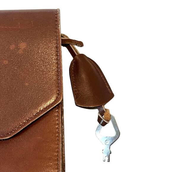 Vintage Gary's Of California Brown Leather Clutch Envelope Bag Wallet - Picture 4 of 16